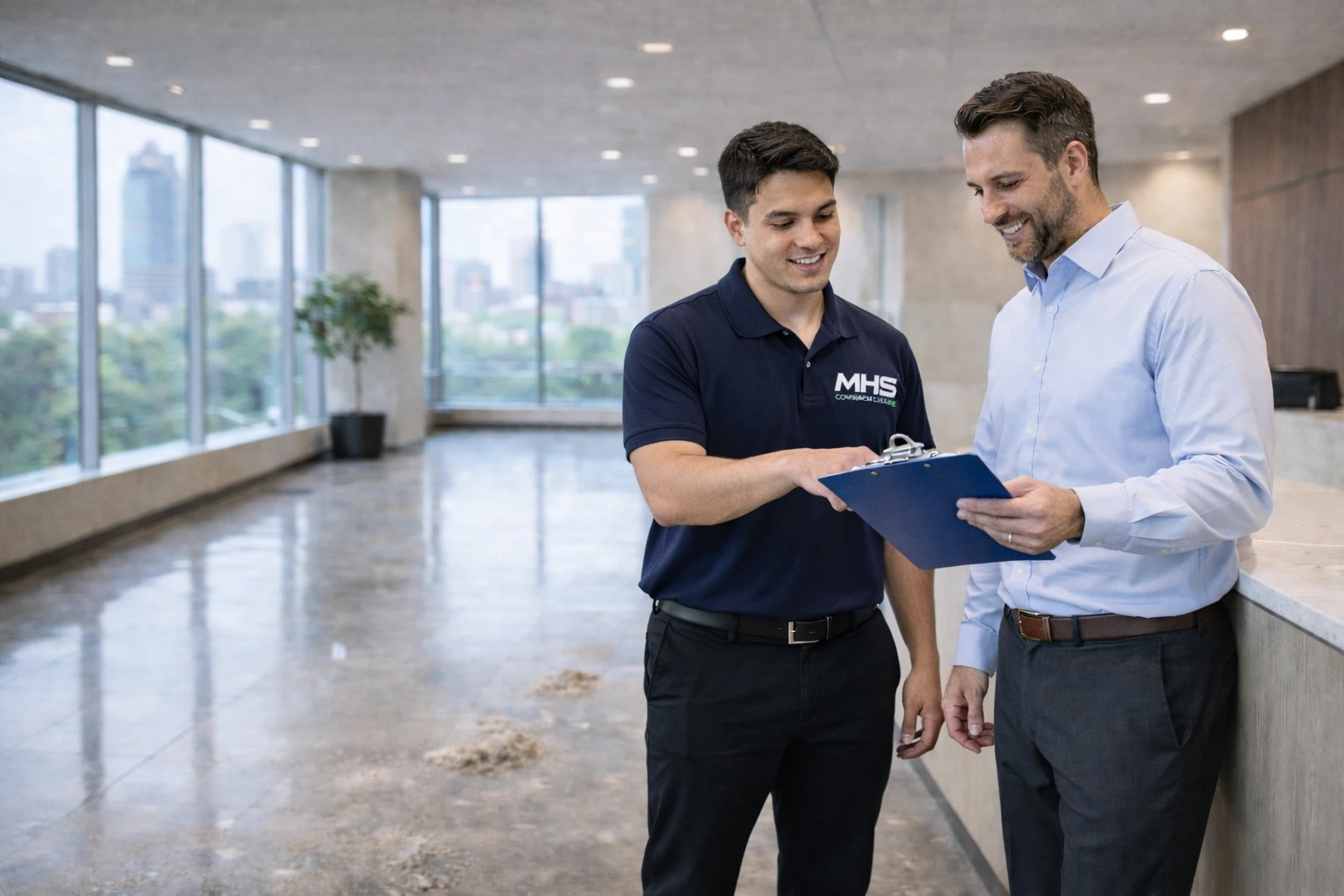 MHS free on-site assessment for commercial cleaning in Tulsa Metro